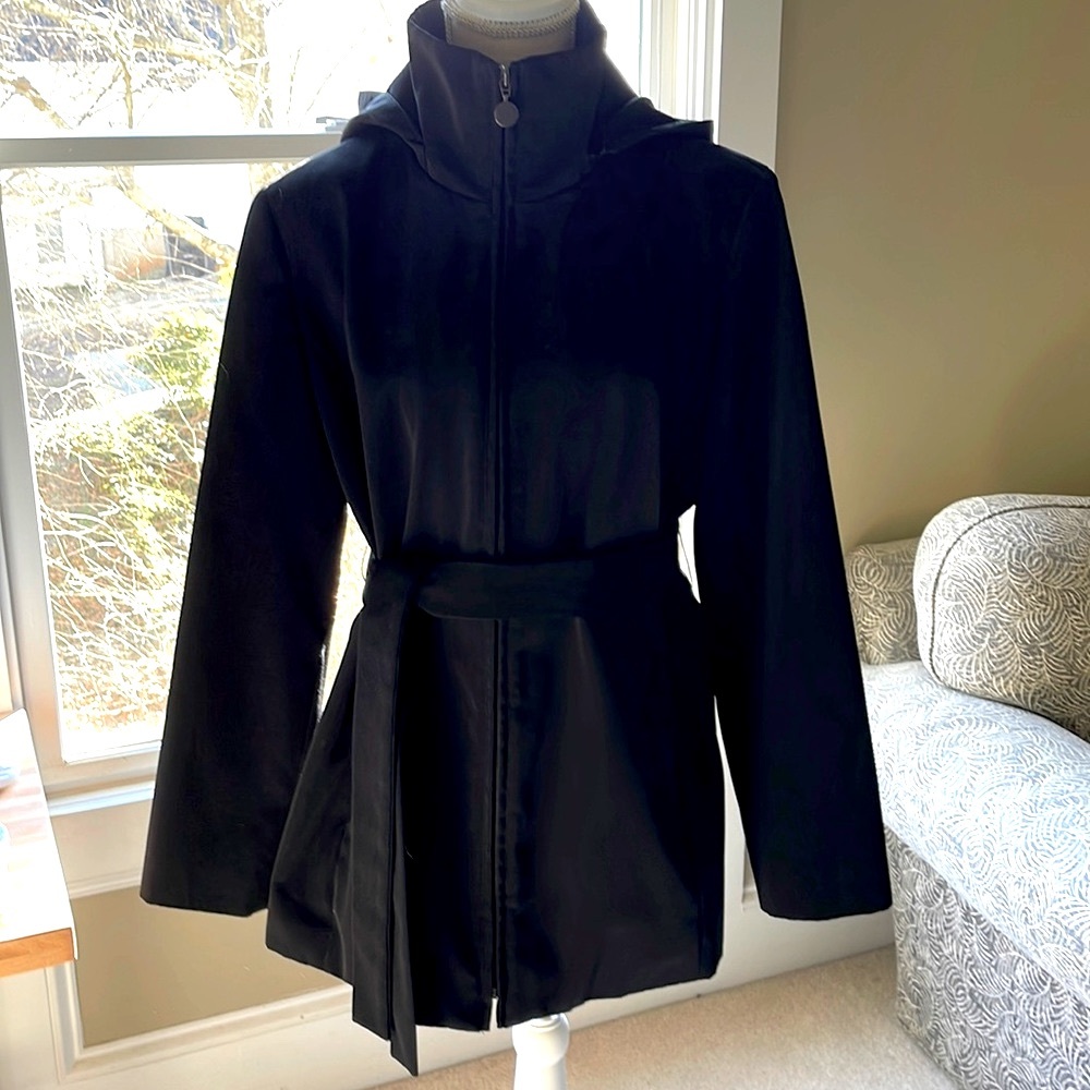 Calvin Klein microfiber hooded rain jacket